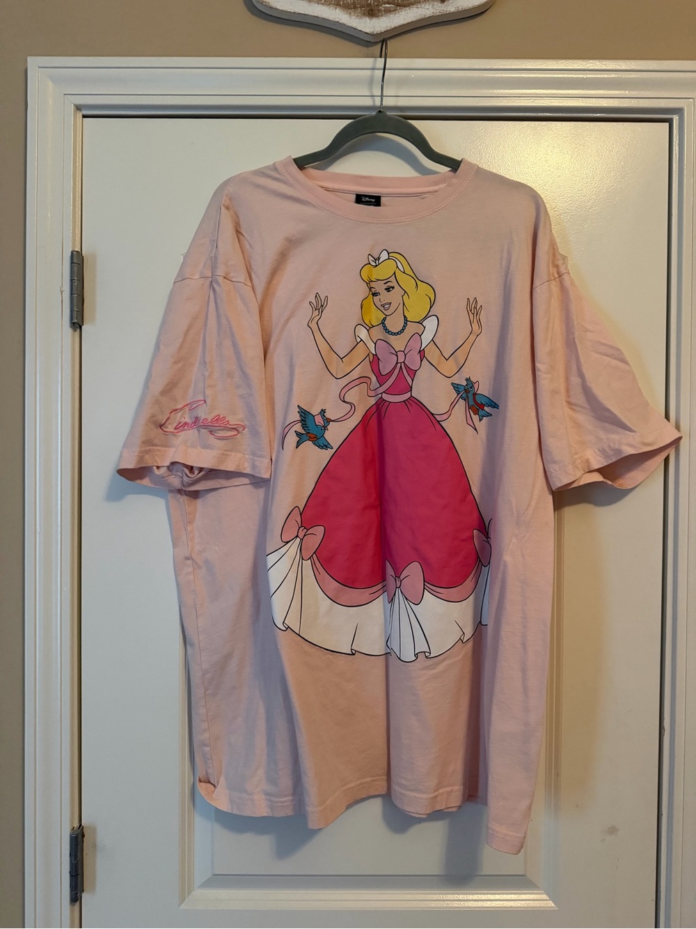 Cakeworthy Cinderella Pink Disney Princess Graphic Oversized Tee Dress